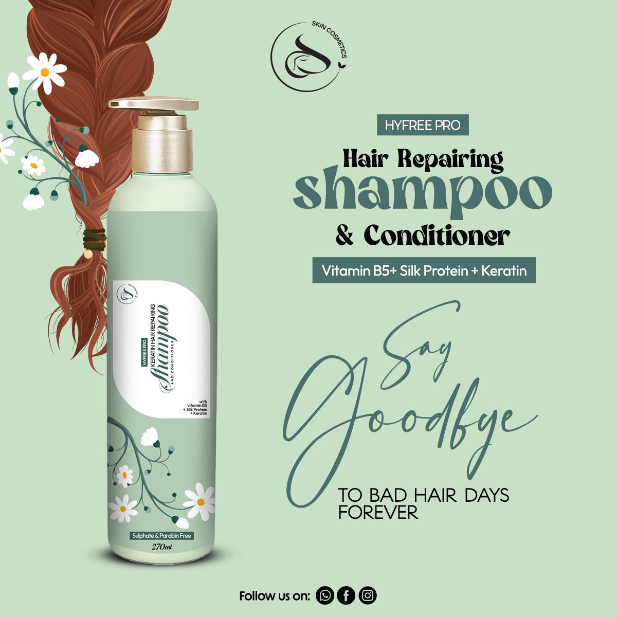 Hyfree Pro Keratin Hyaluronic Shampoo